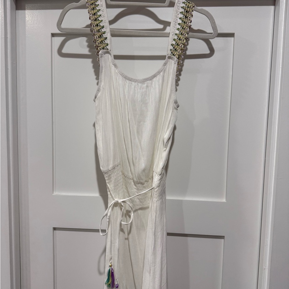 BECCA by Rebecca Virtue Layla Crinkled Rayon Dress Cover-up. Size Small - Picture 4 of 12